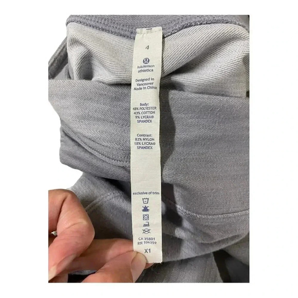 Lululemon cuff pant size 4 blue / grey - Picture 7 of 8